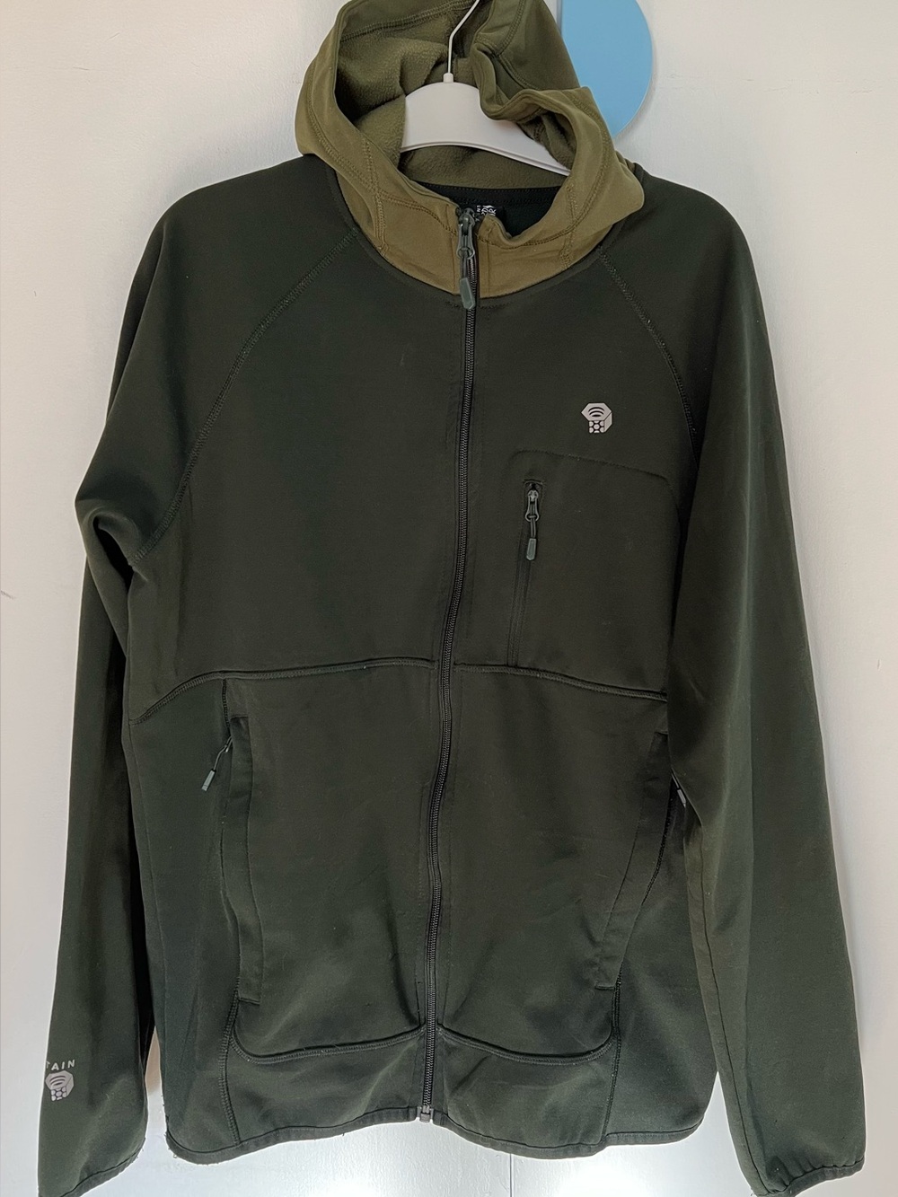 Mountain Hardwear Men's Green Norse Peak Full-Zip Fleece Hoodie
